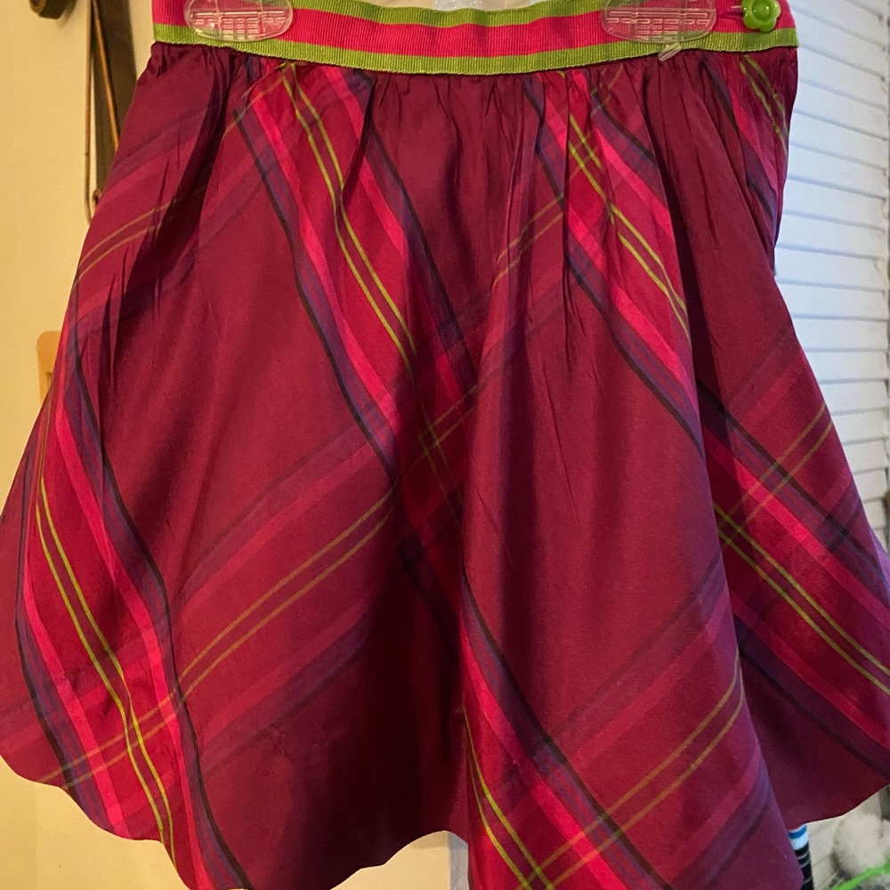 💐LILLY PULITZER Toddler HOLIDAY SKIRT LINED ( size 2 fits like 3/4worn once NICE - Picture 4 of 6